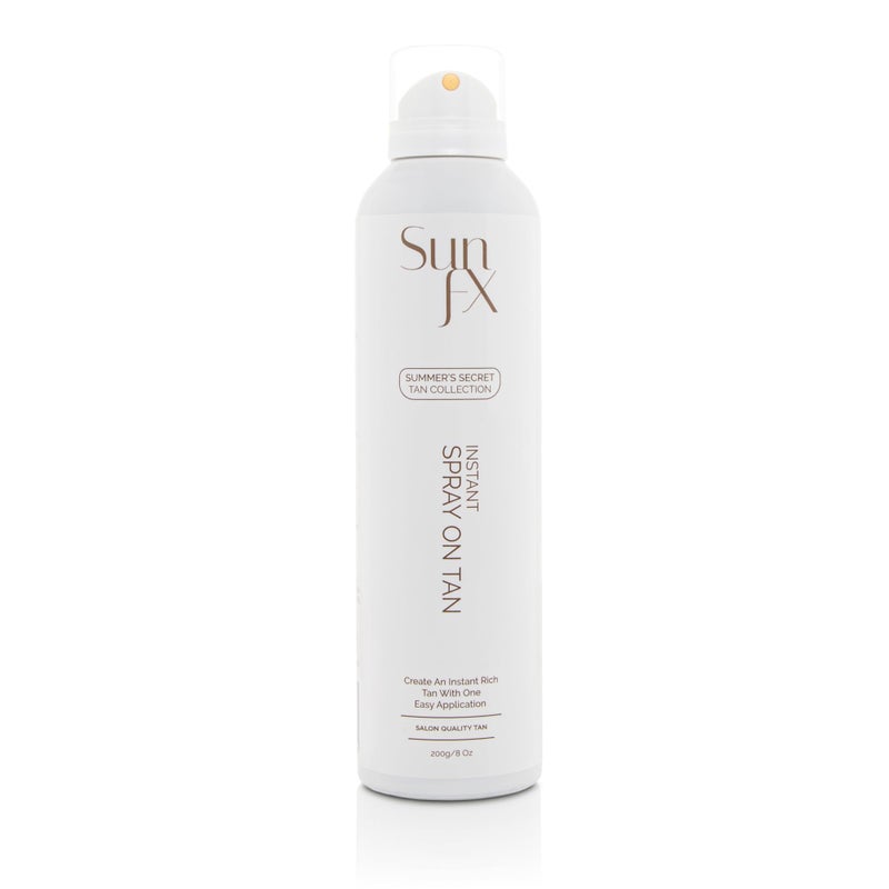 SunFX Summer's Secret Instant Self-Tanning Spray â€“ Medium-Dark, 8oz | Streak-Free, Fast-Drying, Long-Lasting Self Tanner for a Natural Bronzed Glow - Image 2
